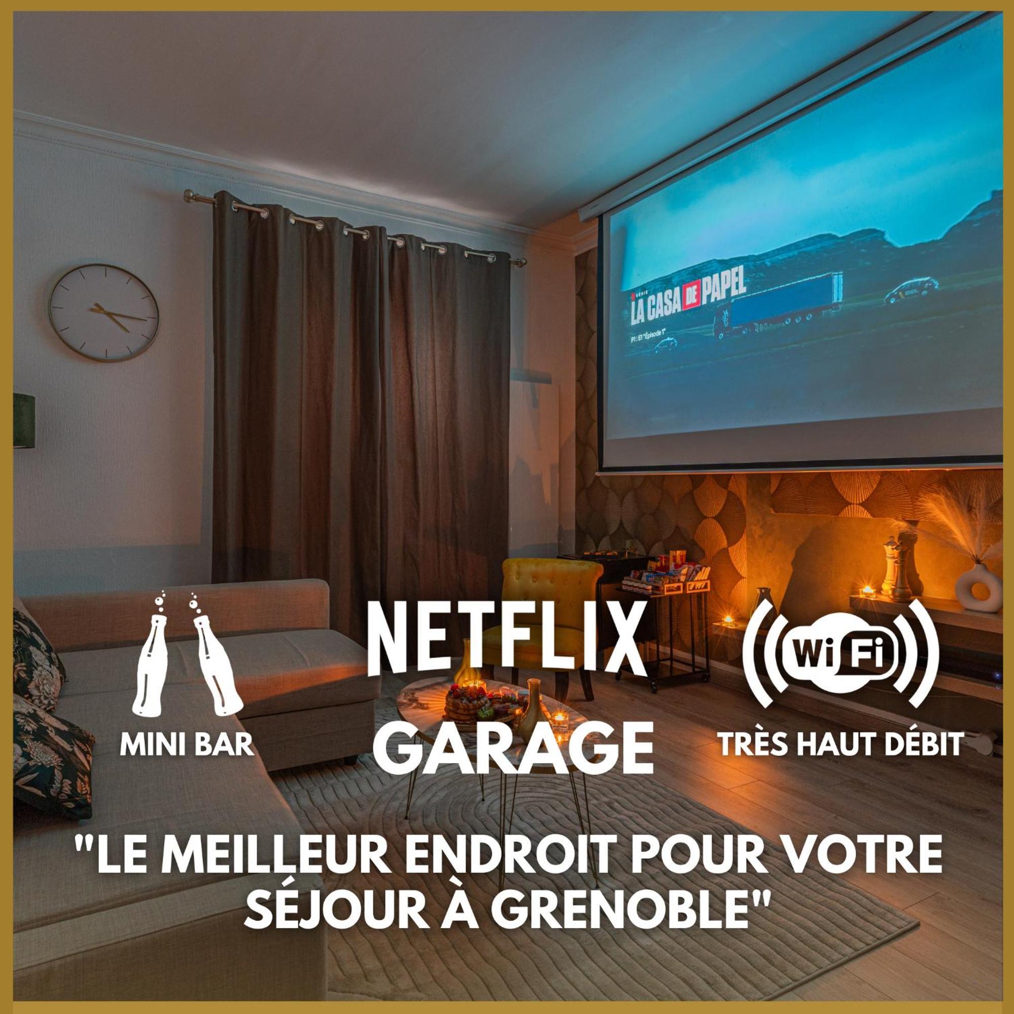 Appartamento Luxury Cinephile - Netflix - 2 Balcons - Garage Prive - Minibar Grenoble Esterno foto